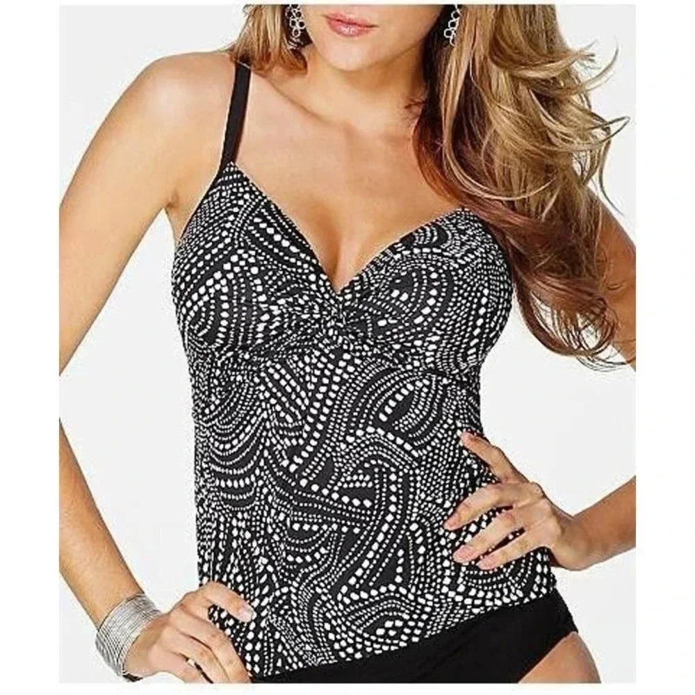 Miraclesuit Roswell Dd Miracle Bathing Swimming Tankini Swim Suit Size‎ 10